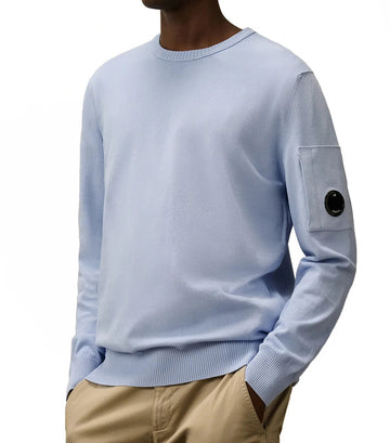 CP Company Crewneck Lens Knit Cerulean