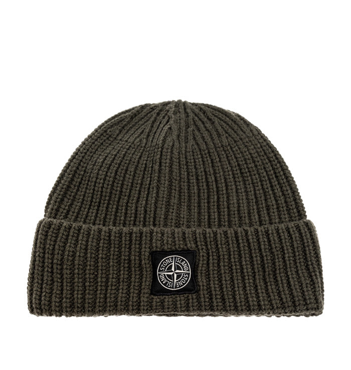 Stone Island Wool Beanie Khaki