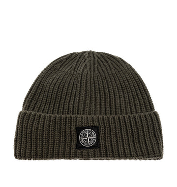 Stone Island Wool Beanie Khaki