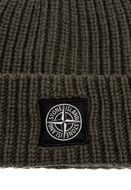 Stone Island Wool Beanie Khaki