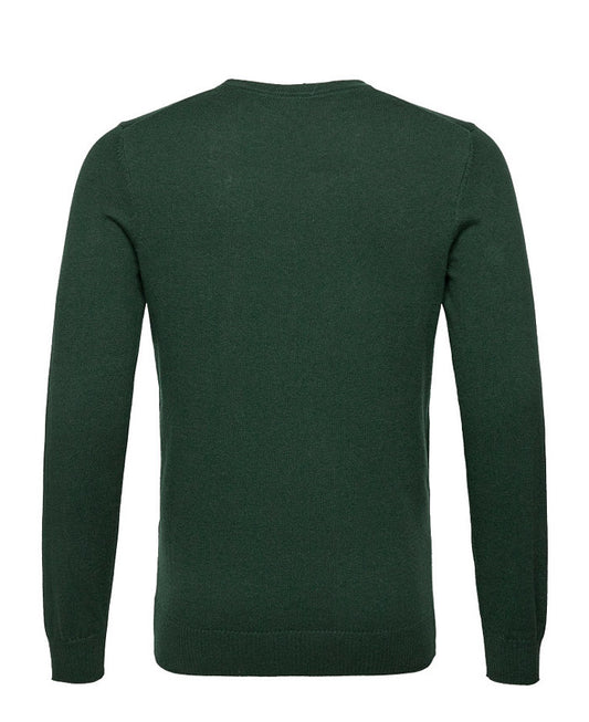 Lyle & Scott Cotton Merino Jumper, Dark Green