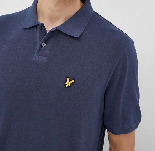 Lyle & Scott Washed Polo Shirt Navy
