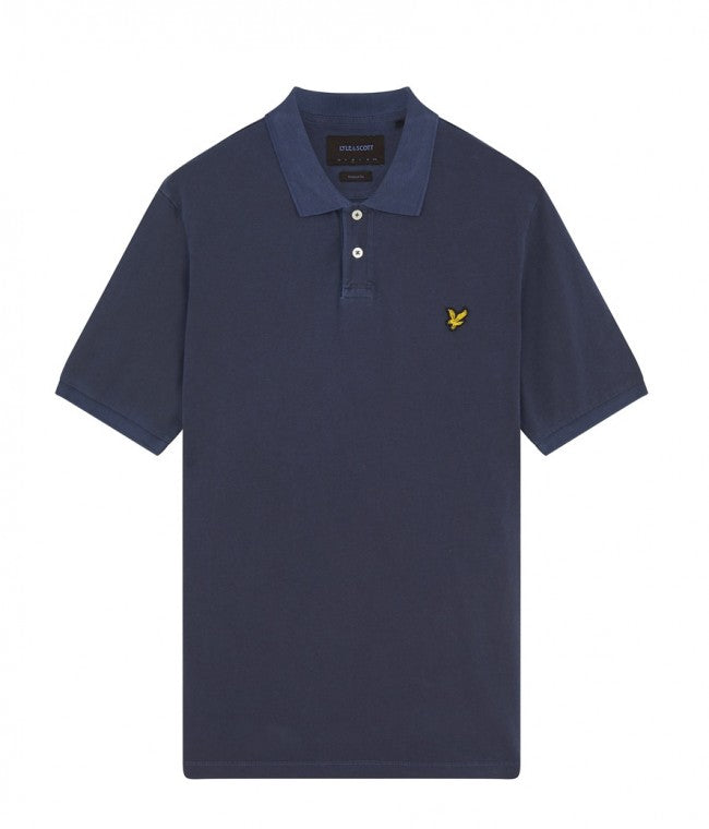 Lyle & Scott Washed Polo Shirt Navy